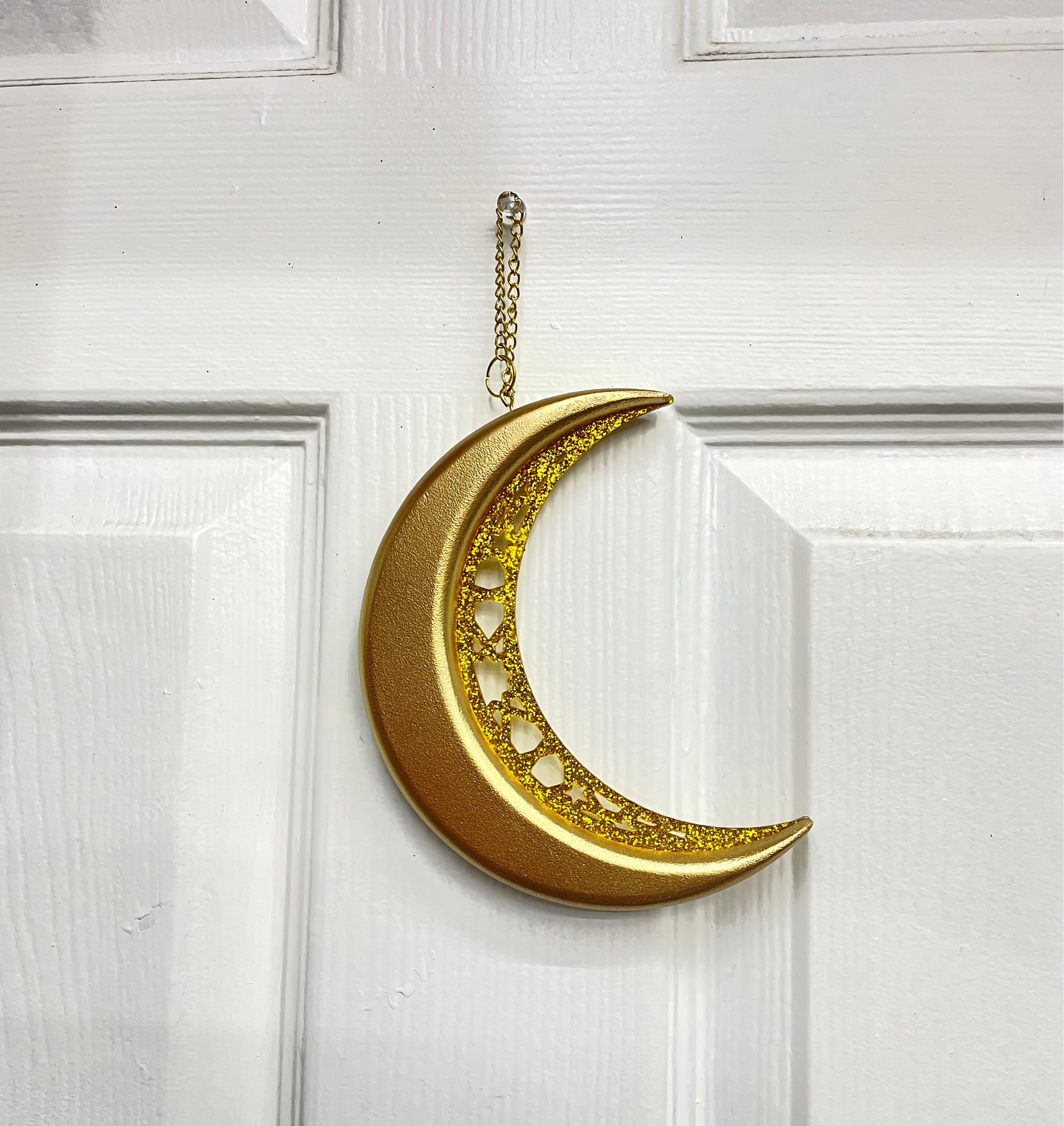 Gold Crescent Moon Ramadan Wall & Door Hanging