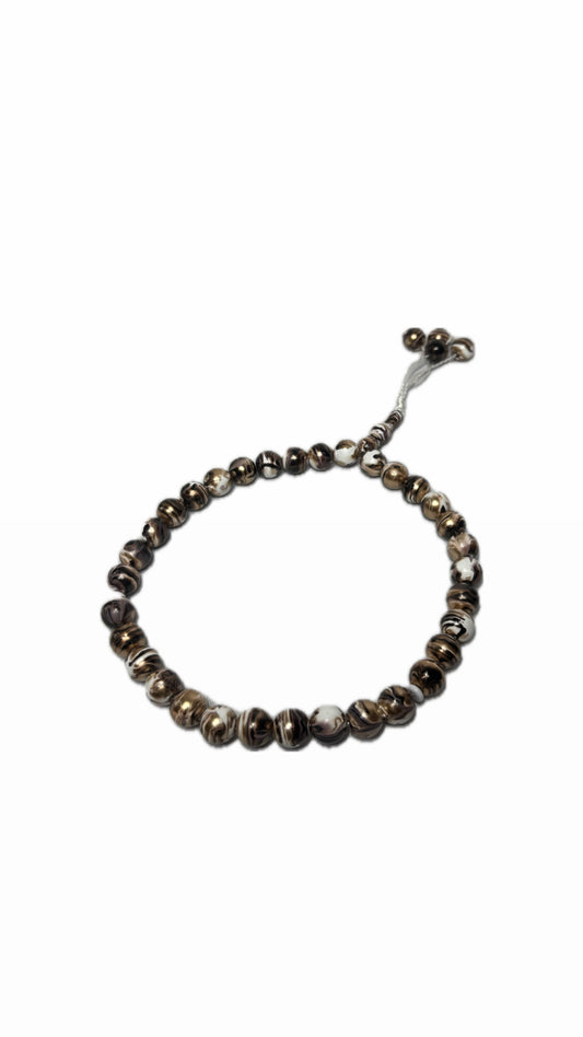 Brown Marble Prayer Beads