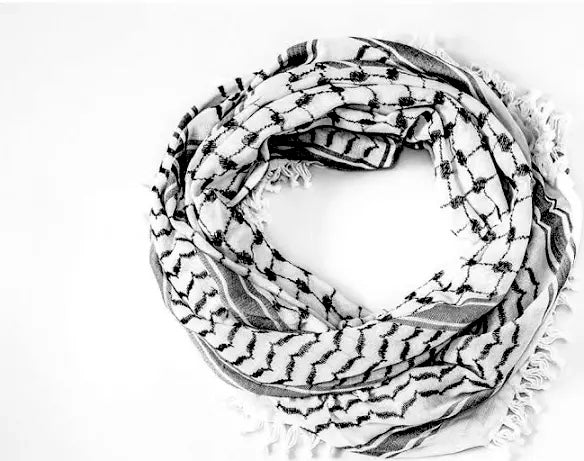 Palestinian Black & White Kuffiyeh
