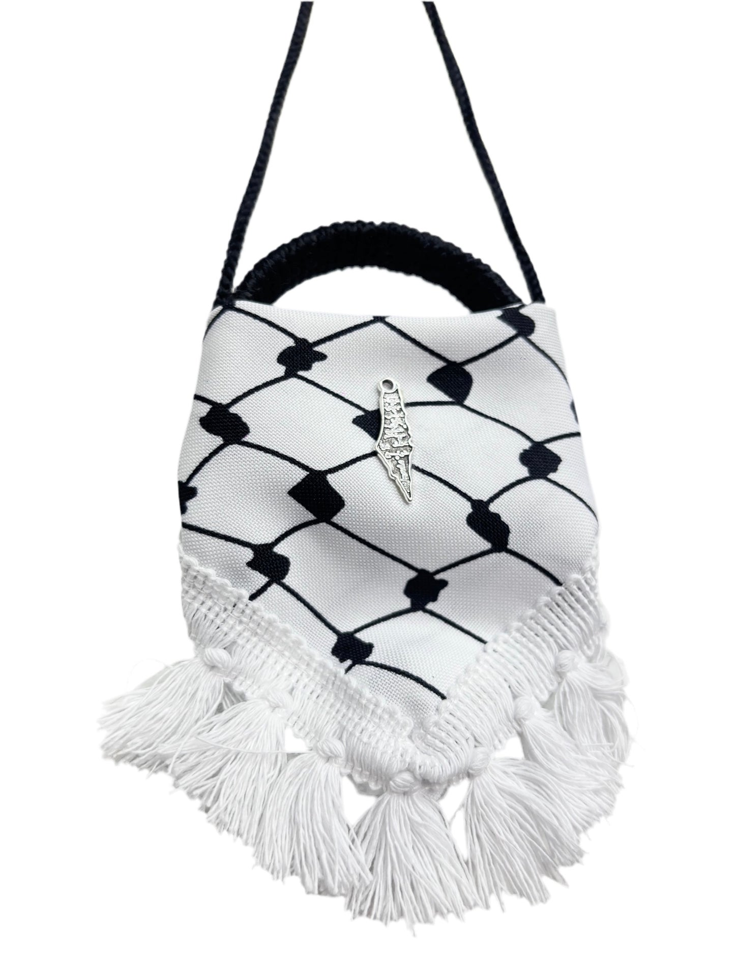 Palestinian Kuffiyeh and Igal Car Mirror Accessory