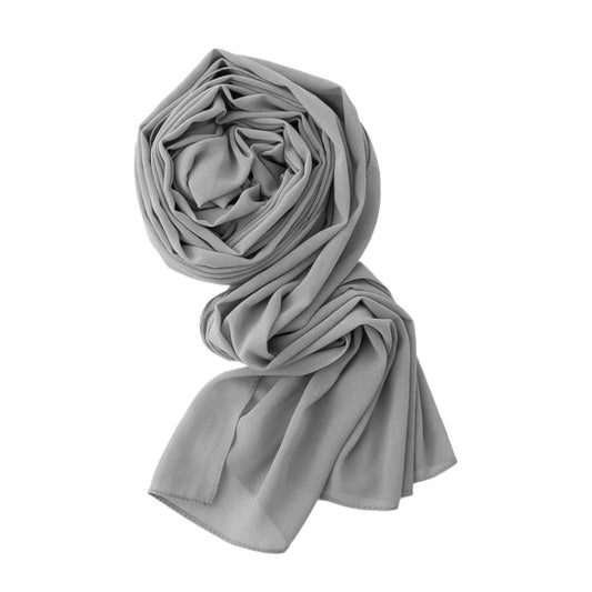 Light Grey Georgette Scarf