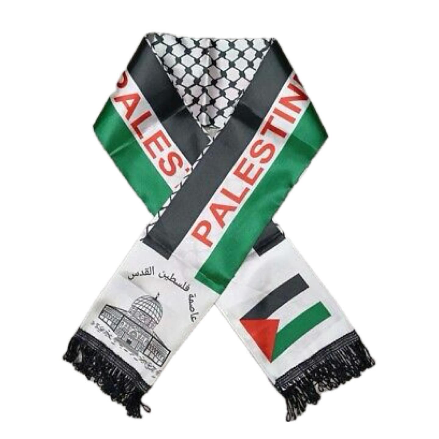 Palestinian Flag & Kuffiyeh Sash