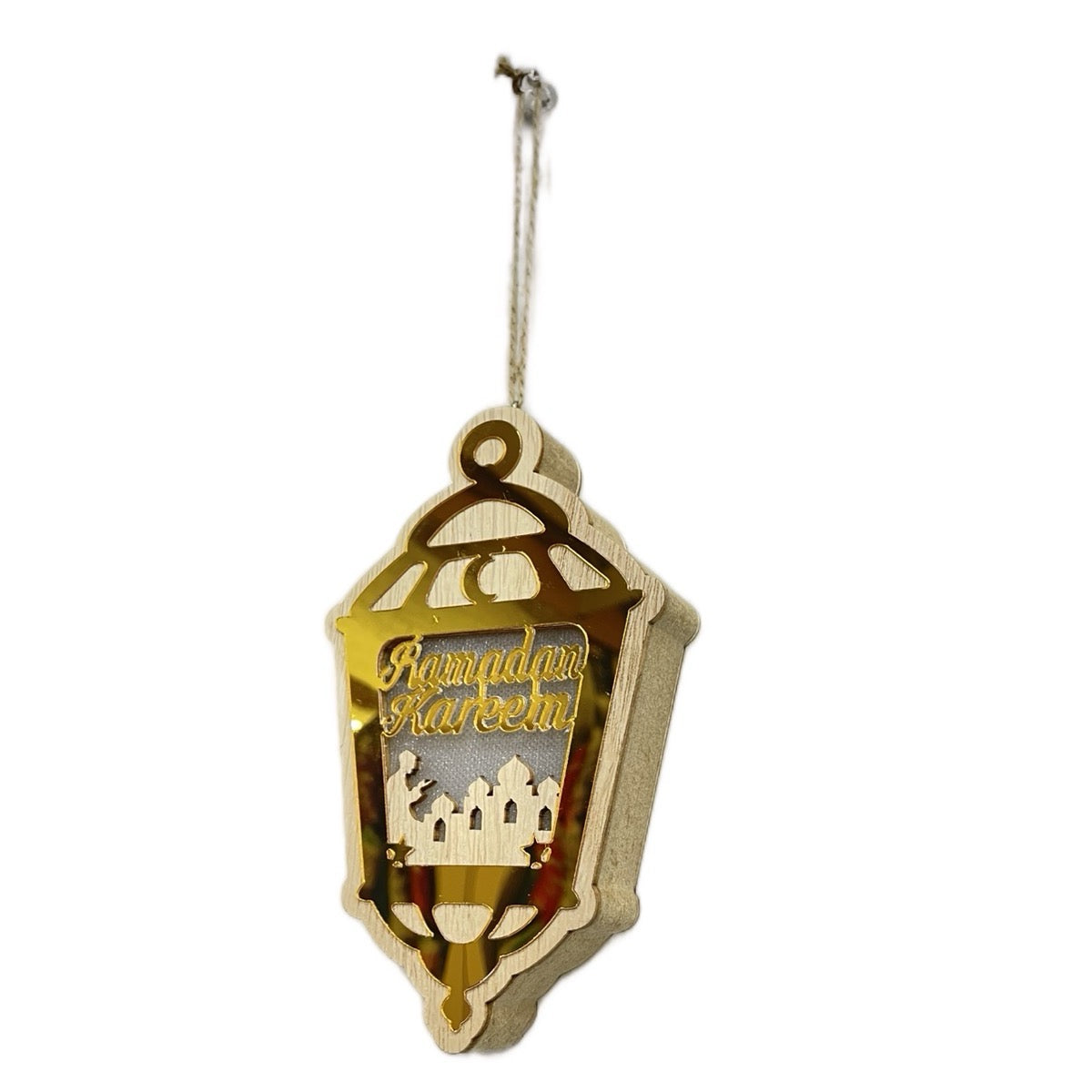 Ramadan Mubarak Wooden Lantern
