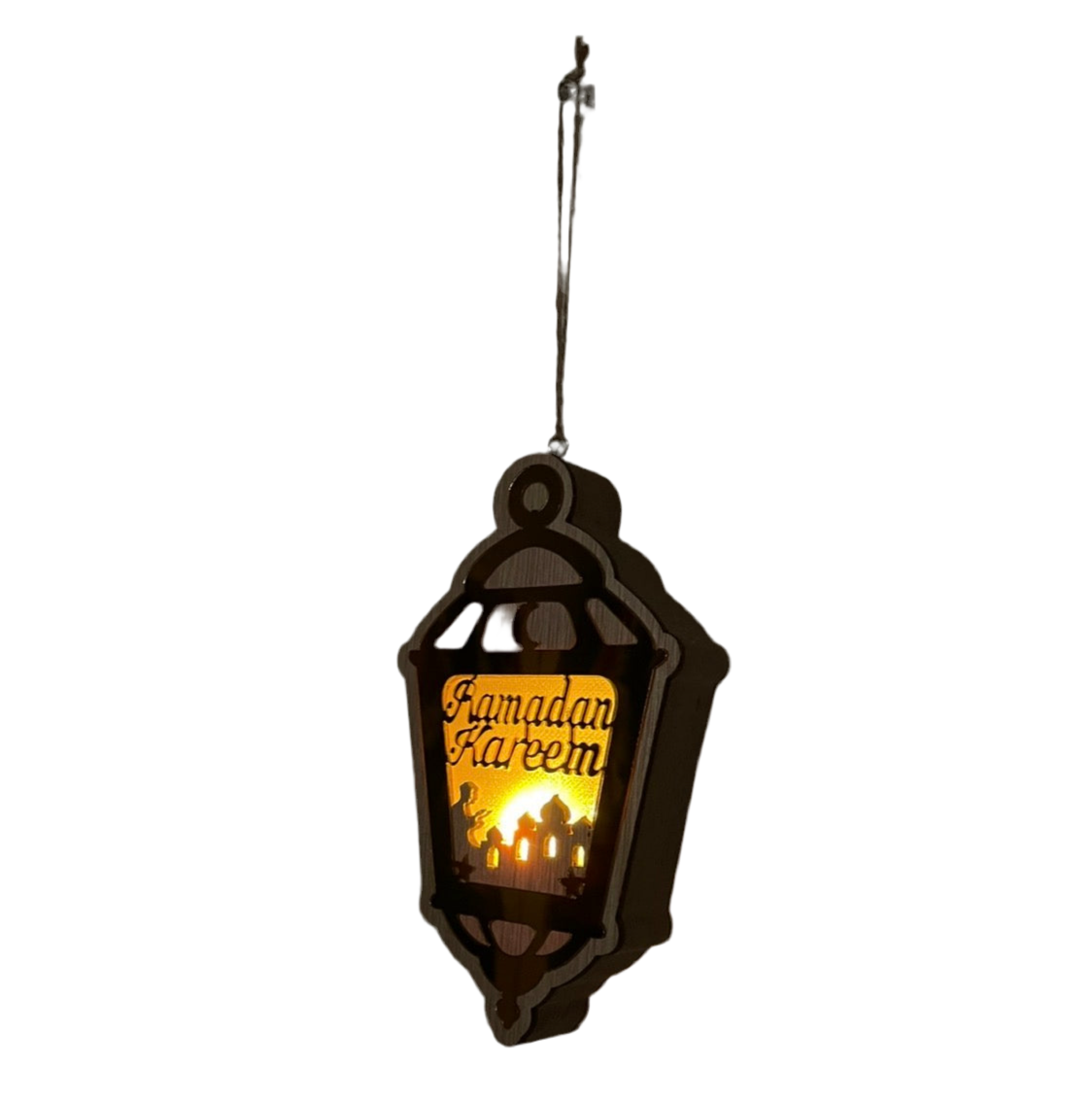 Ramadan Mubarak Wooden Lantern