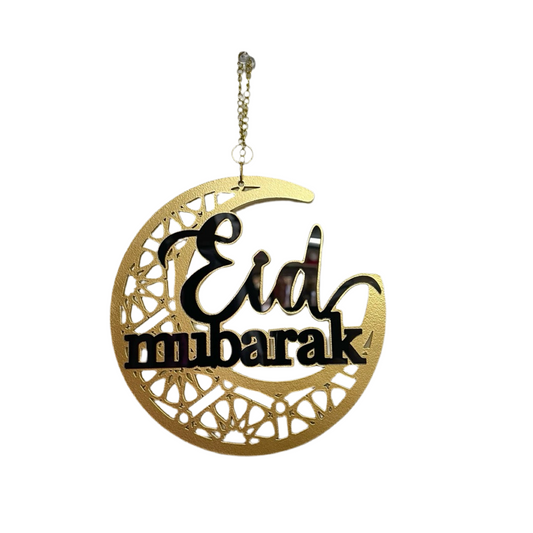 Eid Mubarak Crescent Hanging